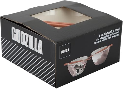 Miniatura 5 de Bioworld Godzilla - Tazón de ramen con palillos de 20 onzas