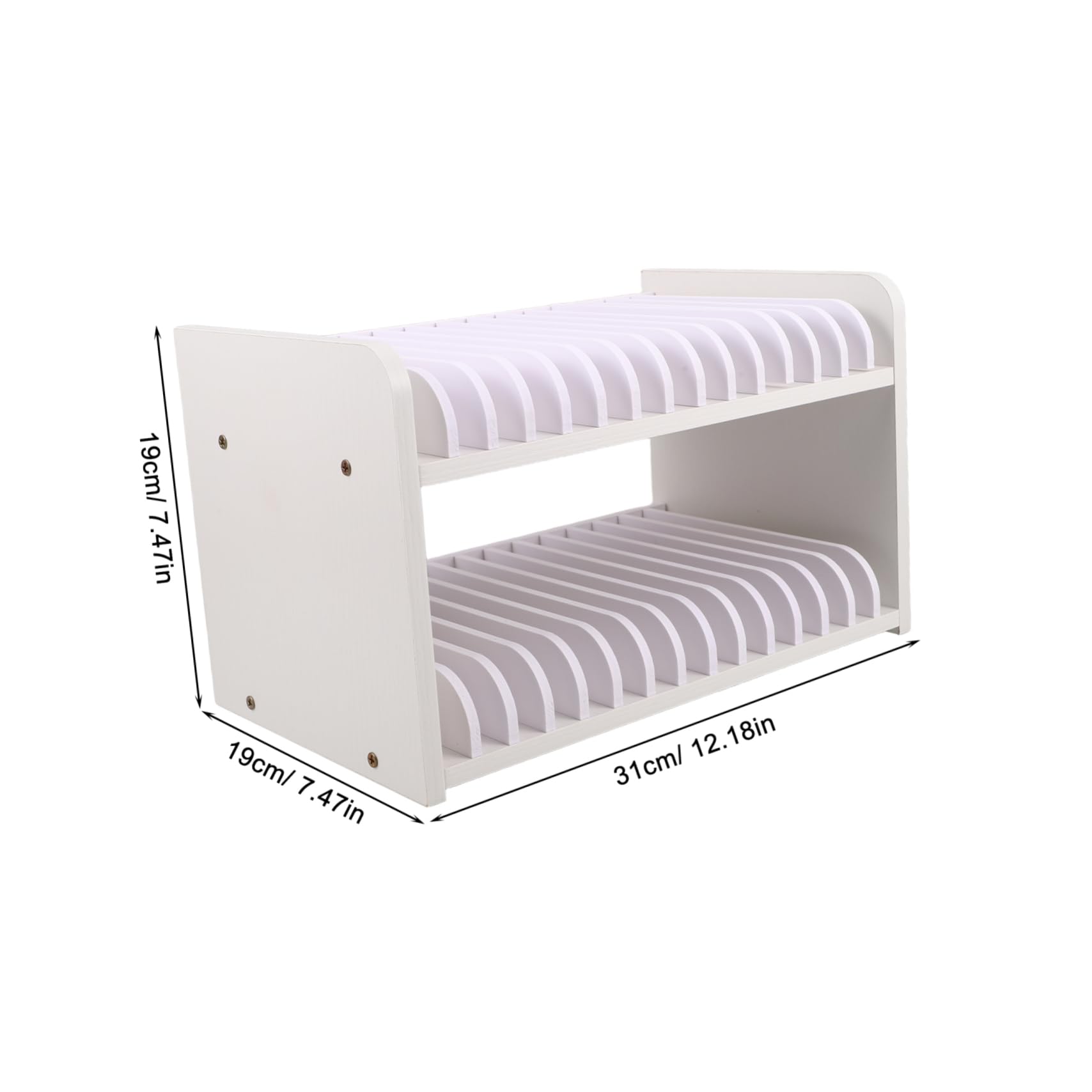 Organizer Da Scrivania Per Cellulari Supporto Cellulare Due Strati Scaffale Multi Scomparti Per Ufficio e Aula Porta Cellulare Pratico e Funzionale