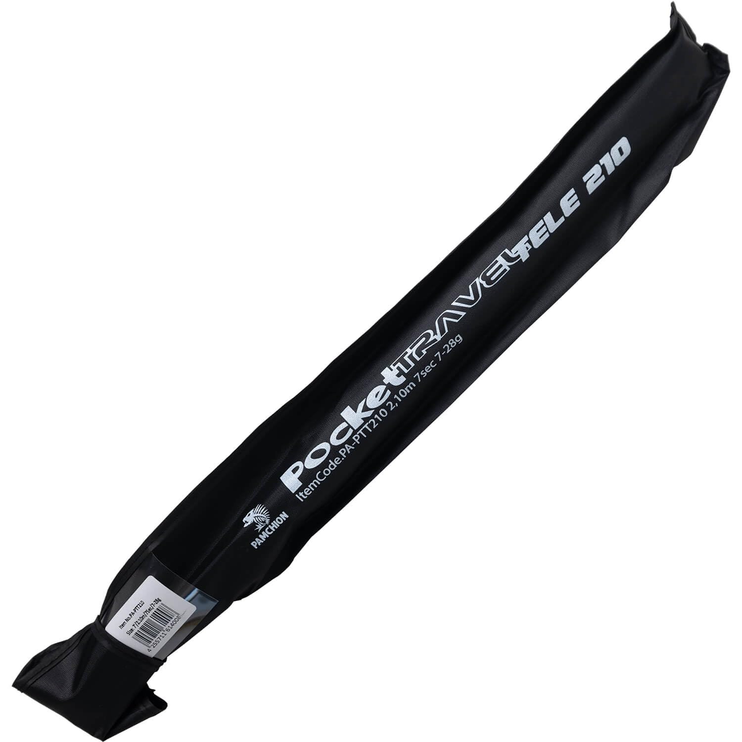 Teleskoprute Reiserute 2,10m 7-28g – Spinnrute Angelrute Carbon 136g, 44 cm Packmaß - für Barsch Forelle Döbel Hecht, ideal für Reise, Streetfishing & Spinnfischen