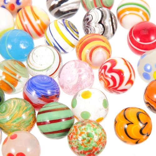 Canicas de vidrio grandes multicolor para juegos y decoración 6