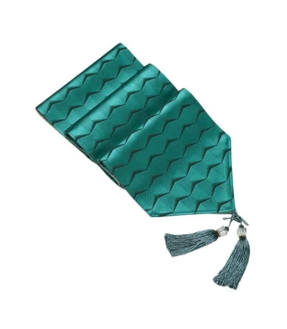 Camino de Mesa, Cocina Caminos De Mesa Jacquard Algodón con Mantel Borlas para Decoraciones del Hogar Fiesta Boda Vacaciones Estilo Rústico Sencillo(A,30X200CM)