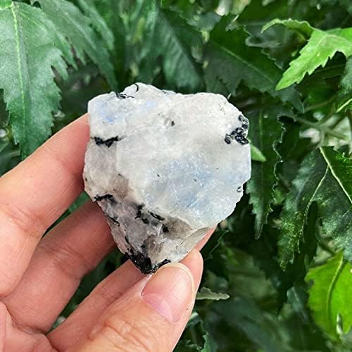 Miniatura 2 de Acxico Piedra cruda de piedra lunar arco iris 7.05 oz, piedra lunar rugosa del arco iris