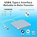 External CD DVD Drive, VersionTECH. USB C Type-c Ultra Slim Portable CD DVD RW DVD CD ROM Burner Writer Superdrive with High Speed Data Transfer Compatible with Mac MacBook Pro Air iMac Laptop