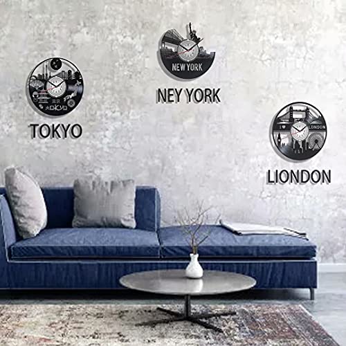 Reloj de pared vinilo México 12 pulgadas diseño vintage miniatura 6