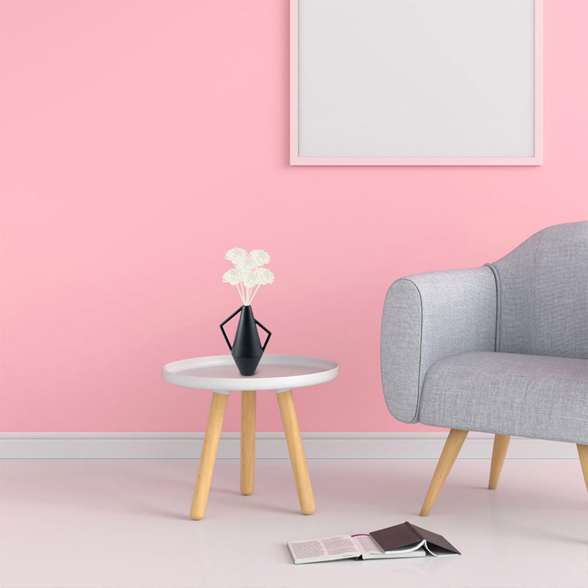 ULTECHNOVO Bâtonnets Diffuseurs de Parfum à Fleurs Artificielles Blancs en Bois et PE, 10 Pièces, pour Diffuseur D'huile Essentielle et Décoration Maison