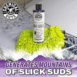 Chemical Guys CWS/1010/64 Maxi-Suds II Foaming Car Wash Soap (Works with Foam Cannons, Foam Guns or Bucket Washes) Safe for Cars, Trucks, Motorcycles, RVs & More, 64 fl. Oz (Half Gallon), Grape Scent