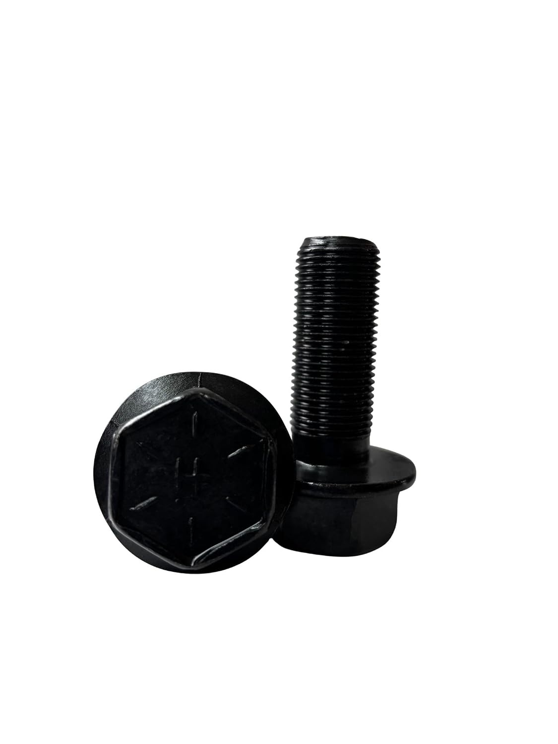 (10 Pieces) 3/4-16x2 Grade 8 Hex Flange Bolts Screws UNF Fine Full Threads Zinc Phosphate & Oil