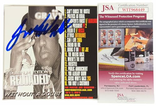 Gravy Jamal signed CD Mixtape Insert Without A Doubt 2008 Rap Rapper Autograph JSA Authentication