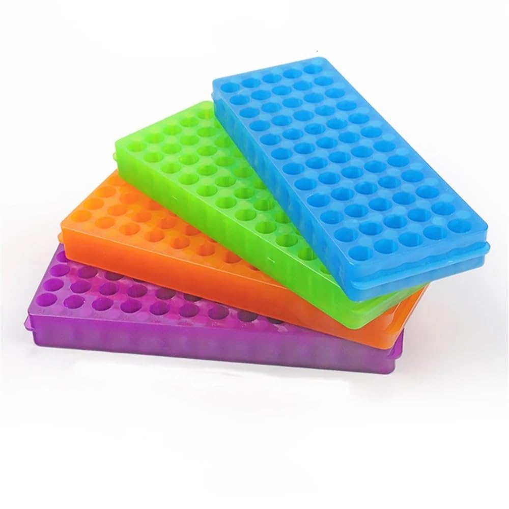 Lot de 5 supports de tubes à centrifuger en plastique for laboratoire (0,2/0,5/1,5/2 ml)