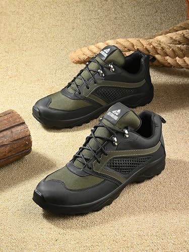 Image of Leo Fitness Outdoor Trekking & Hiking Shoes for Men Waterproof for All-Terrain Grip with Soft Rubber Outsole