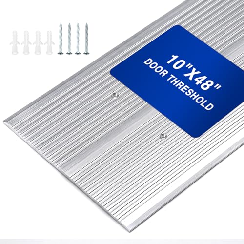 Image of Zonon 1 Pcs Aluminum Door Threshold 10 inch x 48 inch Anti-Slip Threshold Strip
