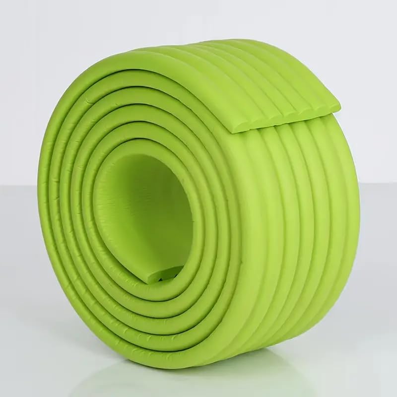Image of SYGA Baby Safety Strip Furniture Edge Guard Cushion Corner Cover with Tape Infant Bump Protector (Green)
