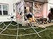 UMEELR Halloween Giant Spider Web, 23 X 18ft Triangular Mega Spider Web for Outdoor Halloween Decor Decoration Outdoor Yard, White