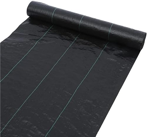 Miniatura 5 de esowemsn Paquete de 3 pies x 10 pies3.3 ft x 9.8 ft de tela de barrera de malas hierbas resistente para jardinería, control de barrera de malezas,