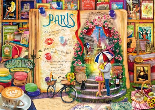 Schmidt Spiele 58599 Souvenirs de Paris, Aimee Steward, Puzzle 1000 pièces