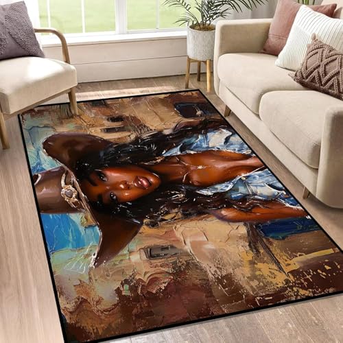 3' x 5' Girls Area Rug for Girls Women Men Living Room Entryway Hallway Laundry Room Non Slip Washable Western Carpet Rug Home Decor, 35" x 63" Girls 01 3' x 5' (Rectangular)