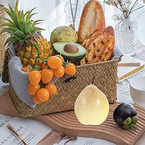 Nolitoy 6Pcs Artificial Pears, Lifelike Faux Pear Fake Fruits For Home Kitchen Table Party Decor Photography Prop #TOP1