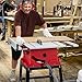 Table Saw, PioneerWorks 10inch 15A 5000RPM Portable Table Saw with Stand & Safety Switch, Push Stick, 90°Cross Cut & 0-45°Cutting, PIONEERWORKS Multifunctional Table Saw for Woodworking, DIY Working