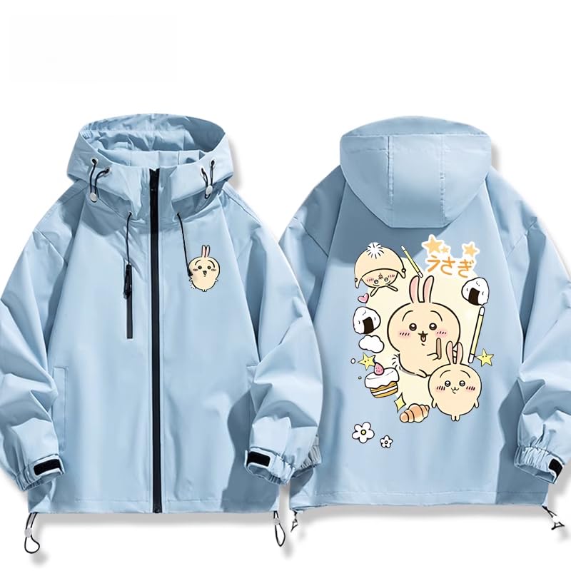 Amazon.co.jp: ちいかわ ジャケットコート着 パーカーハチワレ うさぎ