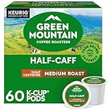 Picture of Green Mountain Coffee Roasters Half Caff, Keurig Single Serve K-Cup Pods, Medium Roast Coffee, 60 Count, (6 Packs of 10)