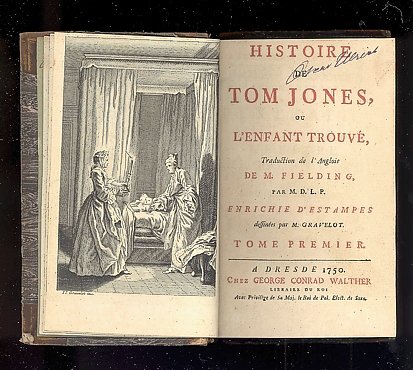 Histoire De Tom Jones - Fielding - Édition Originale 1750 - 4 Volumes En Cuir - Rare