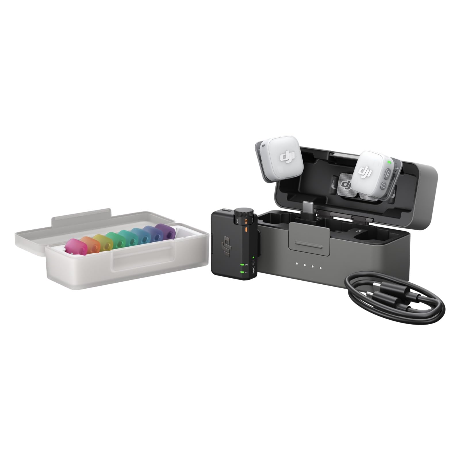 DJI Mic Mini 2 (2 TX + 1 Standard RX + Charging Case), Lavalier