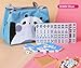 HenMerry Mahjong Cinese Set 144 Tessere Mahjong Accessori Borsa Borsa Tovaglia Cinese Classico Giochi di Piastrelle Mini Mahjong Mahjongg Mah-Jongg Mah Jongg Mah Jongg Travel Set 30MM Blu
