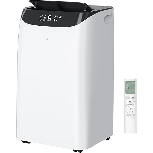 14000 BTU Portable Air Conditioners,Cooling,Fan,Dehumidification,Sleep Mode for Large Rooms up to 700 Sq.Ft,AC Unit with Remote Control,24H Timer,Installation Kits Included
