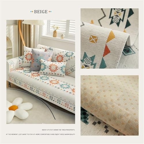 Couverture de balcon douce en chenille blanche style bohème