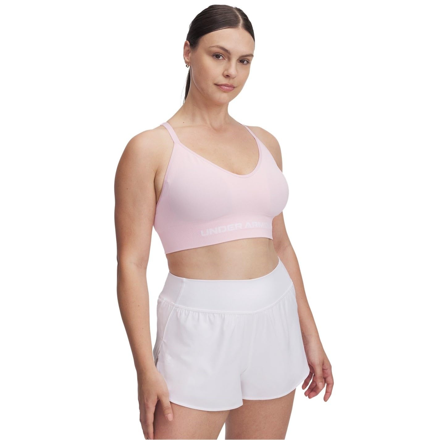 Under Armour Womens Vanish Seamless Low Impact Sports Bra Prime Pink M