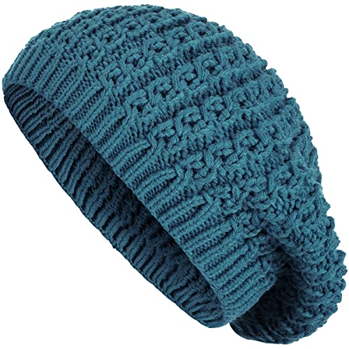 BYOS Womenâs Winter Fall Mid-Weight Chic Cable Knit French Beret Hat