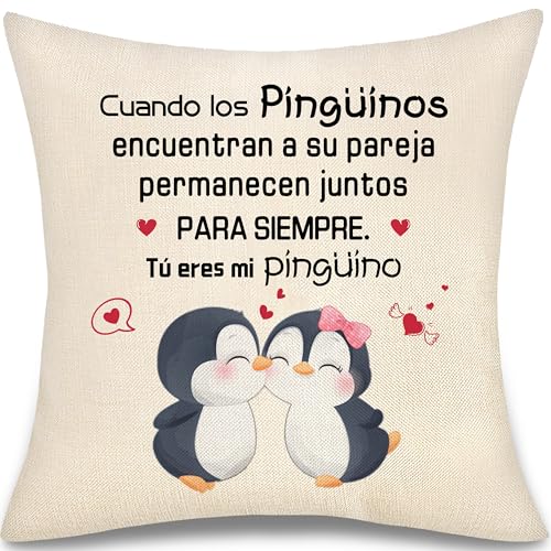 Regalo de Pareja Novia Esposa para Mujer de Novio Esposo Marido Te Quiero Funda de Cojín Regalos de San Valentín Aniversario Originales Decoracion Cojín Cumpleaños Navidad Regalo (Pingüino) Regalo de Pareja Novia Esposa para Mujer de Novio Esposo Marido Te Quiero Funda de Cojín Regalos de San Valentín Aniversario Originales Decoracion Cojín Cumpleaños Navidad Regalo (Pingüino)