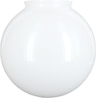 KOR K21815 6-Inch Frosted White Glass Globe Lamp Shade, 3.25-Inch Fitter Opening - Ideal Replacement for Pendant Lights & Sconces