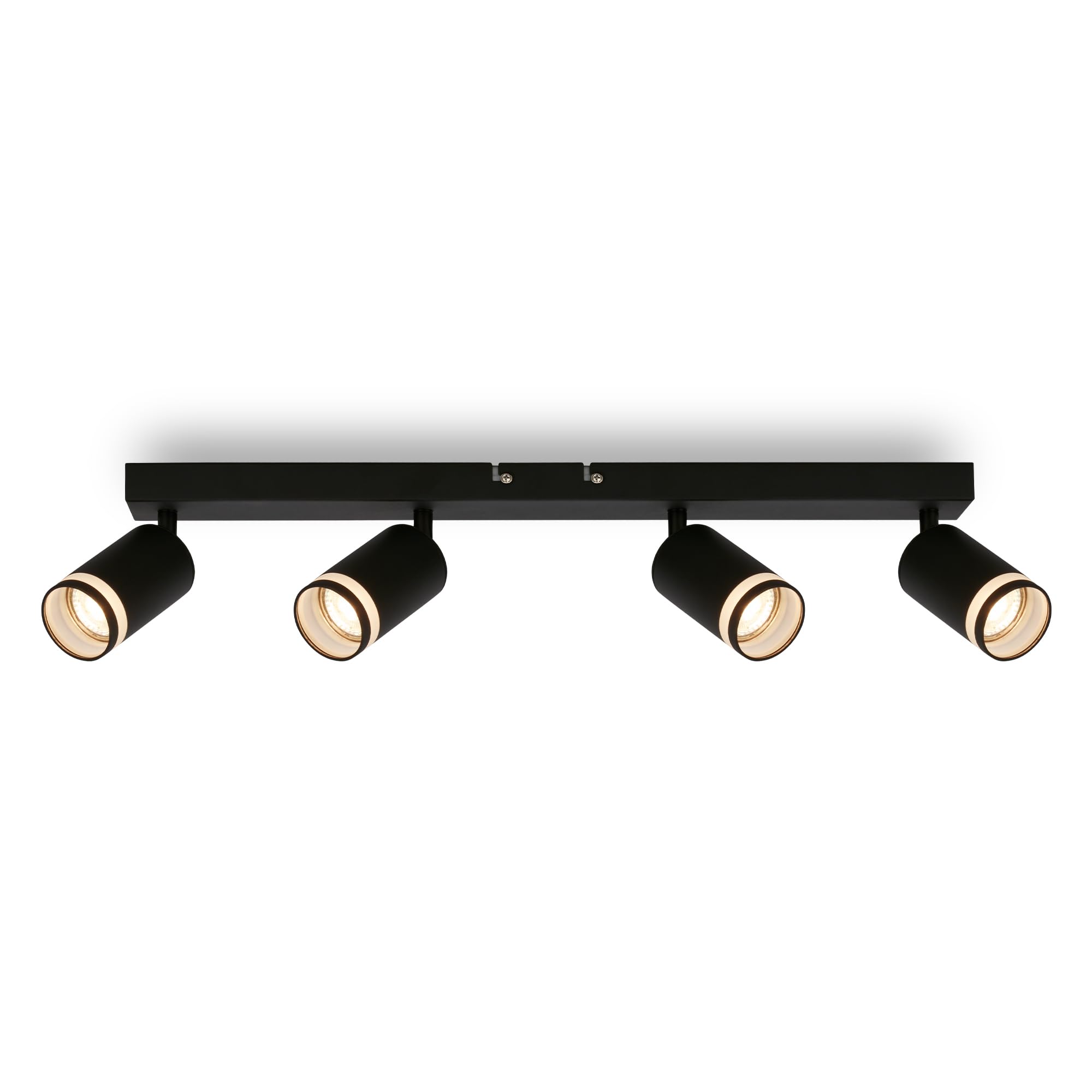 BRILONER - Lámpara de techo con salida lateral orientable, GU10, lámpara de techo, lámpara de salón, dormitorio, cocina, lámpara de techo, 56 cm, color negro