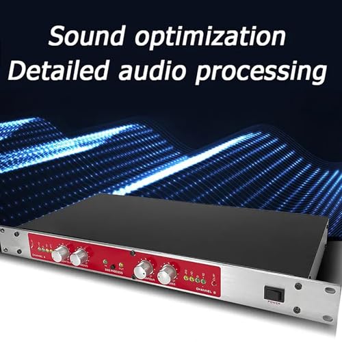 Procesador vocal: excitador de sonido profesional para actuaciones en vivo, karaoke y mejora de audio de estudio con control de volumen