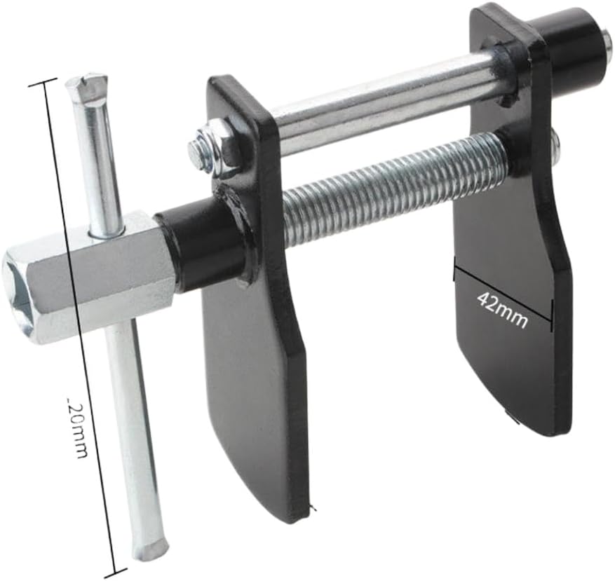 Car Caliper Piston Compressor Installation Adjustable Blackened Steel Spreader Plates T Bar Disc Brake Pad Spreader Tool