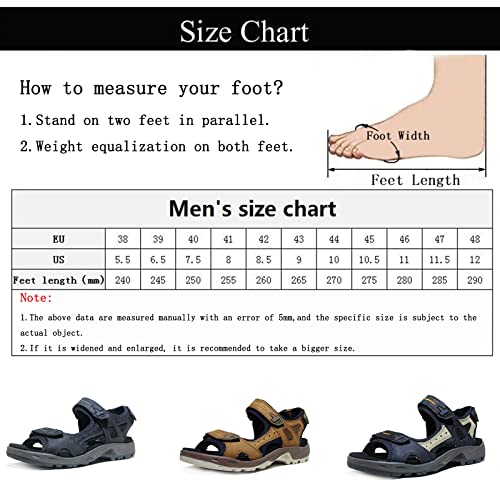 YWZBEC Sandali da Passeggio da Uomo, Sandali da