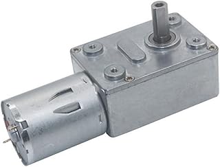 ELLANA Turbine Speed Slow Rotating Low RPM Motor 24v JGY370 Gearbox Micromotor Electric Motors 24v Dc Motor Controller Forward Reverse DC Geared Motor Worm controllable (Color : 24V, Size : 210rpm)