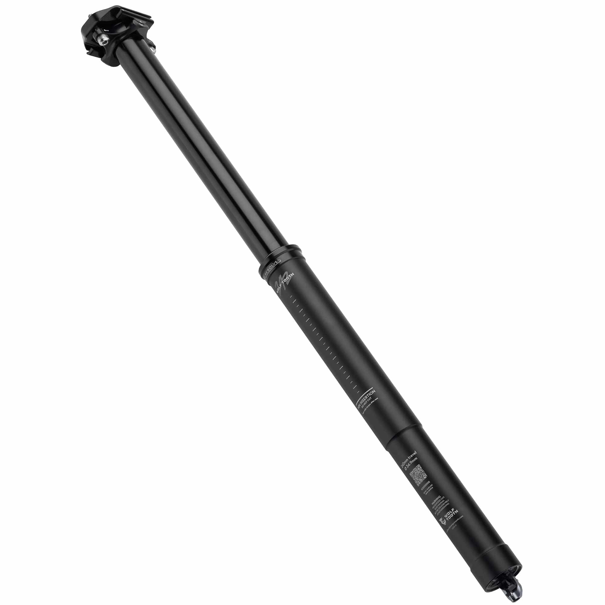 Wolf Tooth Components Resolve 2 Dropper Seatpost Black, 34.9Mm, 160Mm