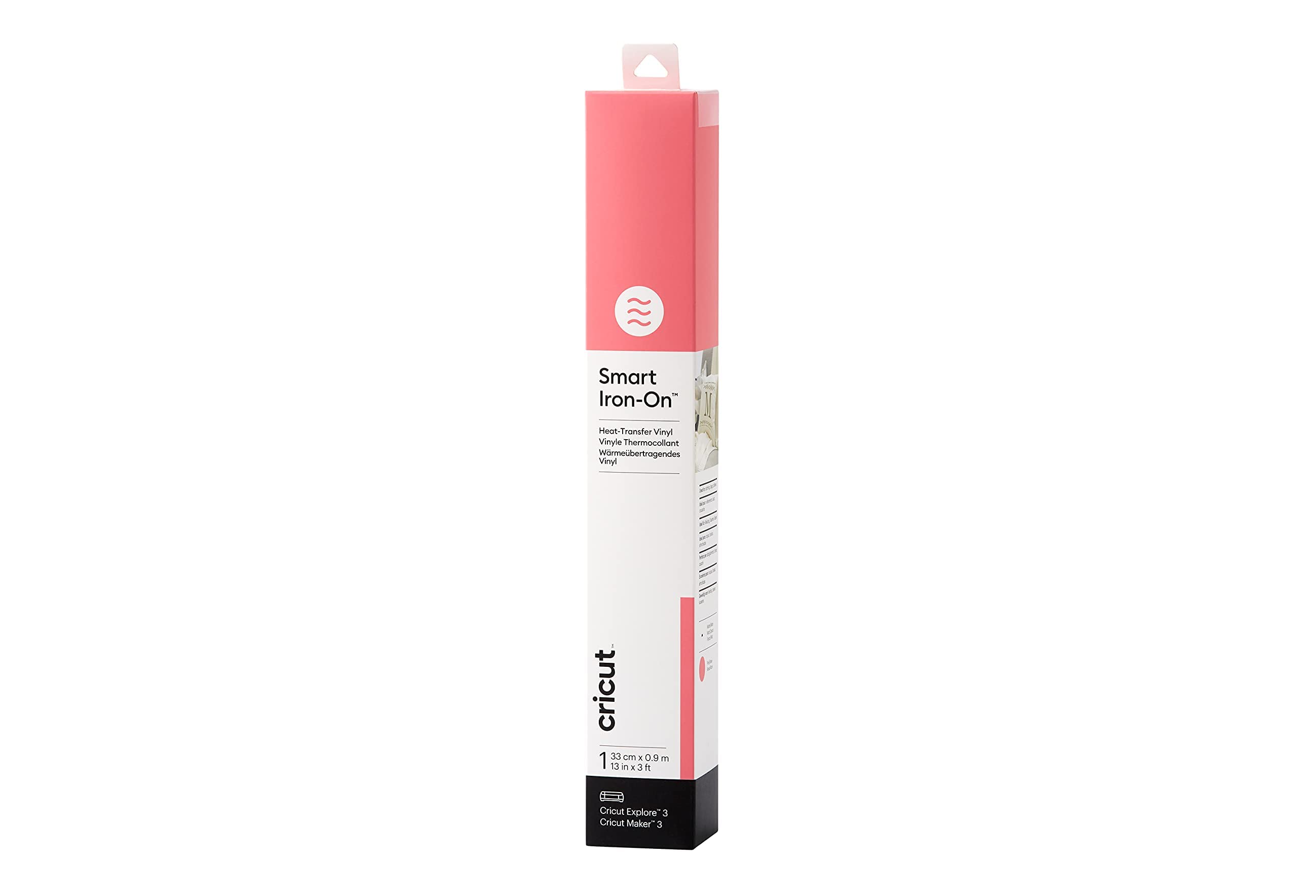 Cricut Smart Iron-On Heat-Transfer Vinyl | 1 Sheet | 33cm x 0.9m | Pink, (3ft), 2008690