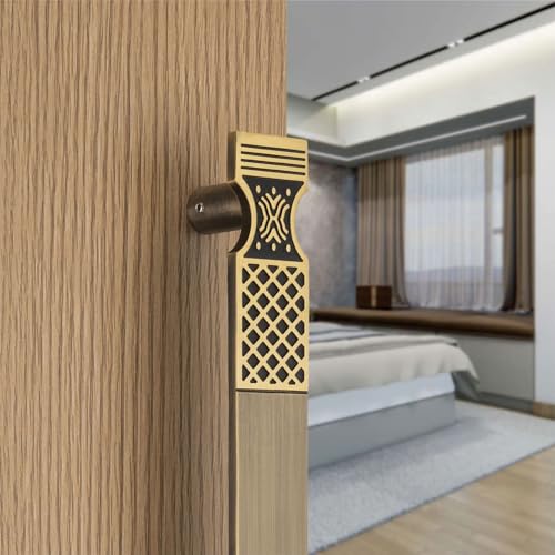 Image of COMPASS 12 inch Brass Main Door Handle | Door Handles for Main Door | Pull Handles for All The Doors of House | Office | Hotels | PH-VN (Pack of 1, Antique Finish)