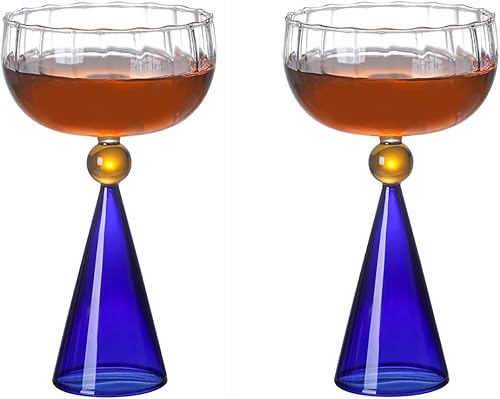 Miniatura 9 de Juego de copas de vino creativas de grano vertical, copas de champán, cócteles, tazas de café, cristalería para el hogar, bar/fiesta, verde, 4