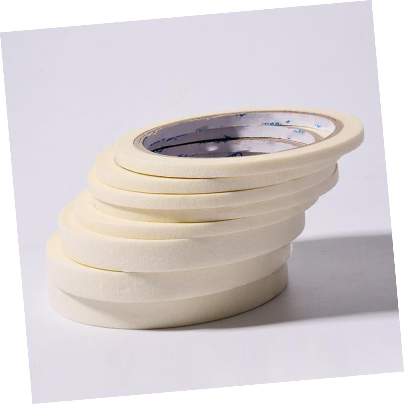 SEWACC Nail Art Masking Adhesive Tape Set 18 Rolls 3/5/12mm Width Portable Separation Mark Tape for Manicure for Salon