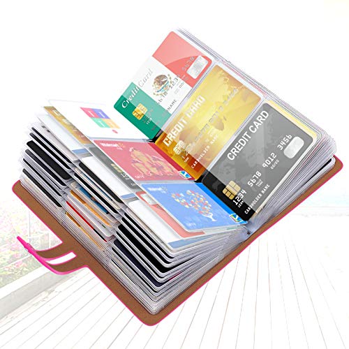 Padike RFID Credit Card Holder Business Card Organizer Business Card Holder, with 96 Card Slots...