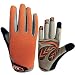 FINGER TEN Fahrradhandschuhe Kinder MTB Jungen Mädchen Paar Touchscreen Radfahren Skatehandschuhe Sport Handschuhe Für Kind Alle Wetter Gel Gepolstert rutschfest Atmungsaktiv Orange XL