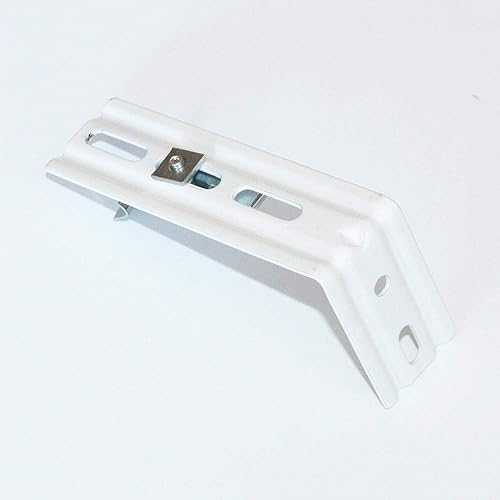 Miniatura 3 de Soporte L 4 piezas de 4 pulgadas de longitud, color blanco para persianas verticales con ancho de barandilla de 1-12 pulgadas (1.496 in) clips de