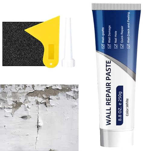 2026 New Wall Mending Agent,Drywall Patch Repair Kit with Scraper,White Spackle Wall Repair Paste Wall Repair Agent Tile Gap Filler for Holes &amp; Cracks Nail Holes, Dents &amp; Small Damage. (1 Pcs)
