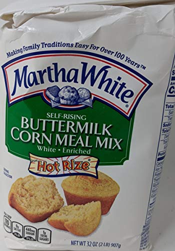 Martha White Buttermilk Cornmeal Mix And White Lily Self Rising Flour Combo Bundle, 32 Oz Each Bundled With Jfs Recipe Card #TOP1