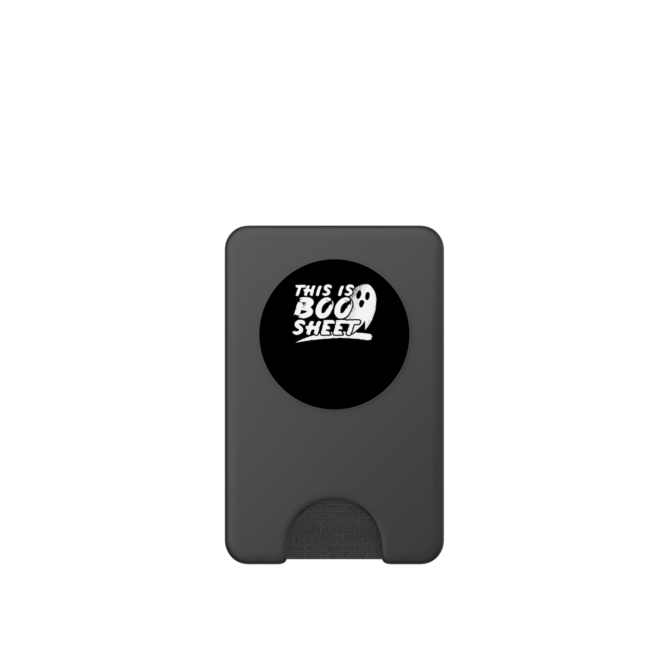 This is boo sheet - Halloween Ghost PopSockets PopWallet for MagSafe, Black - Image 2