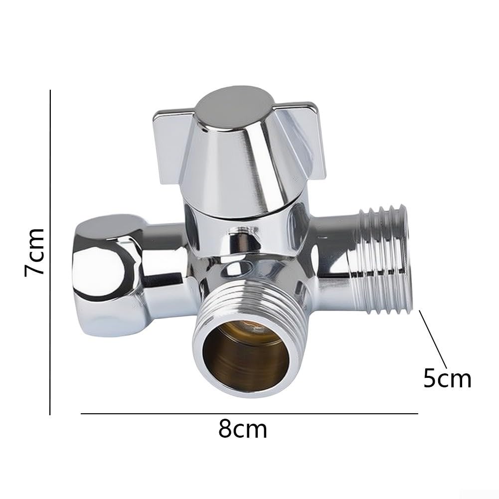 Adaptador para ducha 3 Salidas para montaje Brazo Adaptador(silver)